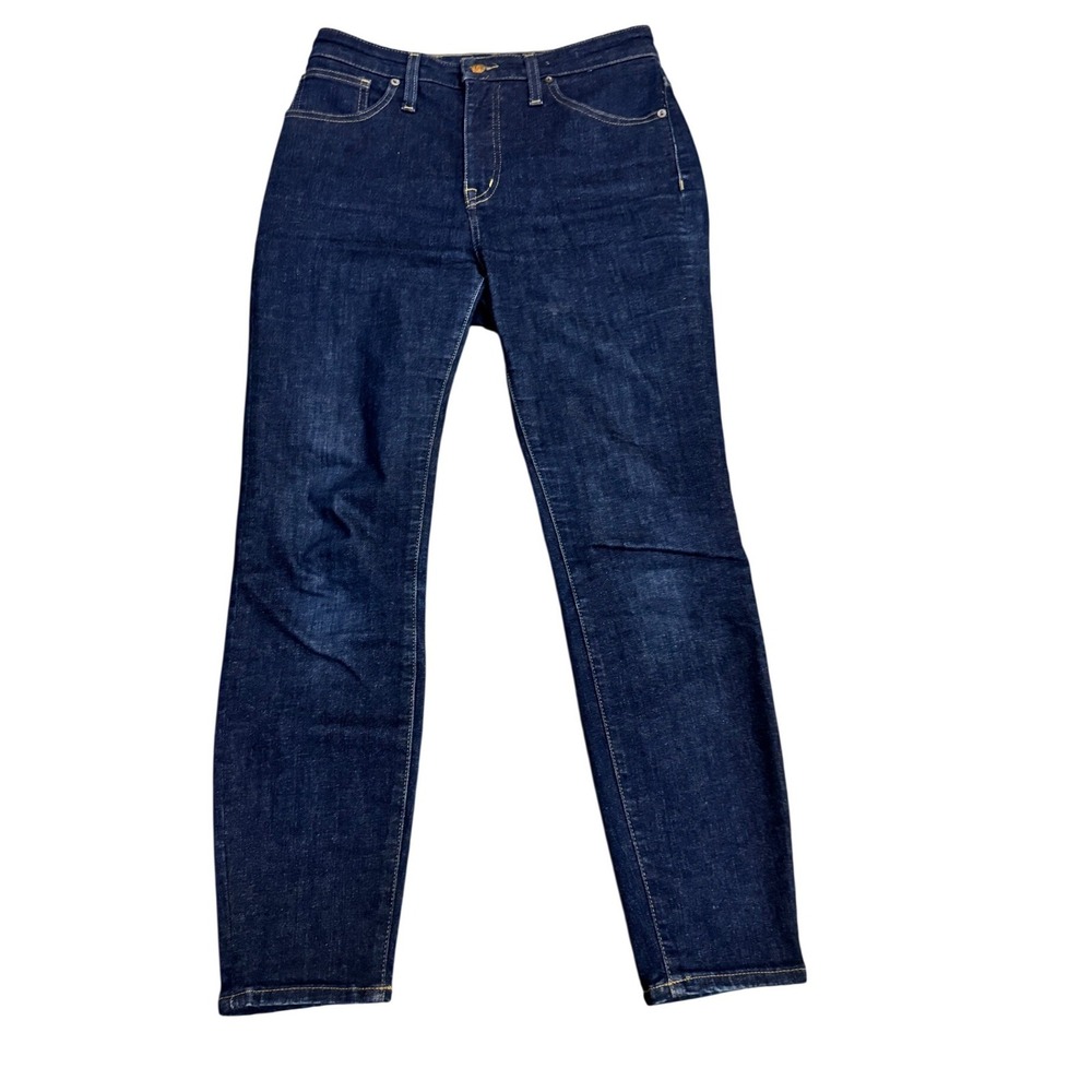 Madewell Curvy High-Rise Skinny Jeans Women's 28P Dark Wash Stretch Denim